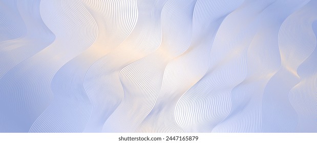 Elegant background with line pattern on luxury pastel color gradient. Premium abstract vector illustration for invitation, flyer, cover design, luxe invite, business banner, prestigious voucher.