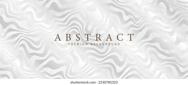 Elegant background with line pattern on luxury silver gradient. Premium abstract vector illustration for invitation, business cards, flyer, cover, luxe invite, business banner, prestigious voucher.