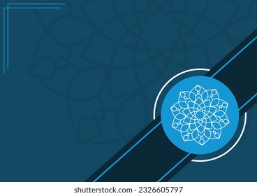 Elegant Background With Mandala And Abstract Shapes
