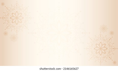 elegant background with mandala landscape