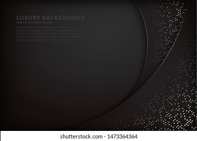 Eleganter Hintergrund mit Überlappungsstil und funkelnden Flecken, Vektorgrafik