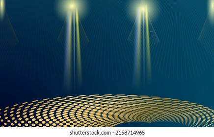 Elegant background with overlay golden shape elements with sparkles, glowing dots. Realistic luxury paper print modern concept. Vector illustration for design eps10 for wedding