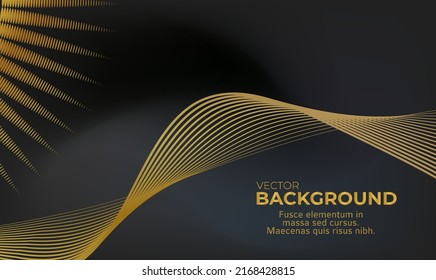 Elegant background with overlay golden shape elements with sparkles, glowing dots. Realistic luxury paper print modern concept. Vector illustration for design eps10 for wedding