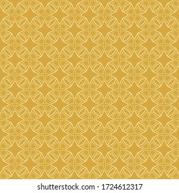 Patrón de fondo elegante para el papel de pared. Patrón geométrico sin fisuras de oro para su diseño. Vector EPS 10.