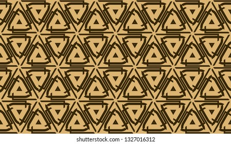 Elegant background with polygonal line. Triangular style. Vector illustration. Brown. Modern design for you business, project. Seamless.