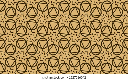 Elegant background with polygonal line. Triangular style. Vector illustration. Brown. Modern design for you business, project. Seamless.