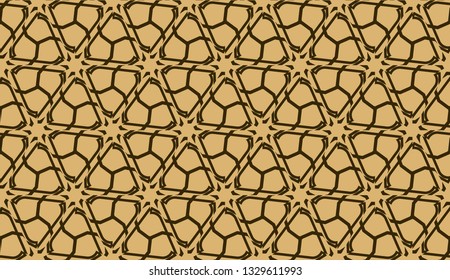Elegant background with polygonal line. Triangular style. Vector illustration. Brown. Modern design for you business, project. Seamless.
