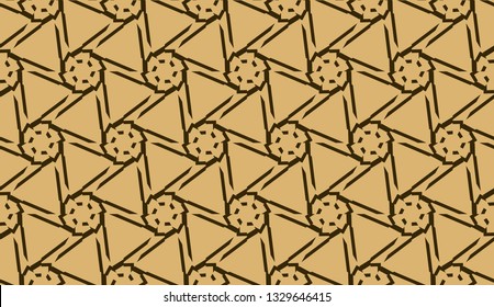 Elegant background with polygonal line. Triangular style. Vector illustration. Brown. Modern design for you business, project. Seamless.