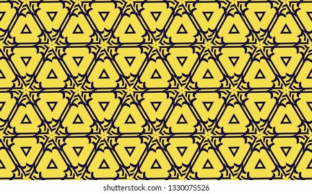 Elegant background with polygonal line. Triangular style. Vector illustration. COLOR 1 COLOR 2. Bright background for poster, banner, flyer. Yellow color.