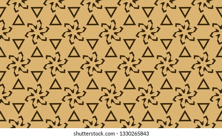 Elegant background with polygonal line. Triangular style. Vector illustration. Brown. Modern design for you business, project. Seamless.