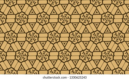 Elegant background with polygonal line. Triangular style. Vector illustration. Brown. Modern design for you business, project. Seamless.