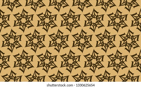 Elegant background with polygonal line. Triangular style. Vector illustration. Brown. Modern design for you business, project. Seamless.