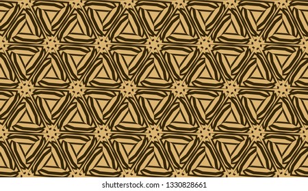 Elegant background with polygonal line. Triangular style. Vector illustration. Brown. Modern design for you business, project. Seamless.