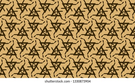 Elegant background with polygonal line. Triangular style. Vector illustration. Brown. Modern design for you business, project. Seamless.