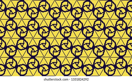 Elegant background with polygonal line. Triangular style. Vector illustration. COLOR 1 COLOR 2. Bright background for poster, banner, flyer. Yellow color.