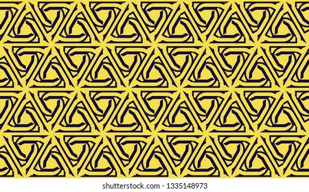 Elegant background with polygonal line. Triangular style. Vector illustration. COLOR 1 COLOR 2. Bright background for poster, banner, flyer. Yellow color.