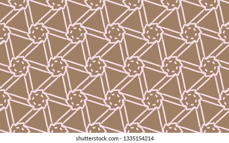 Elegant background with polygonal line. Triangular style. Vector illustration. COLOR 1 COLOR 2. Bright background for poster, banner, flyer. Light braun color.