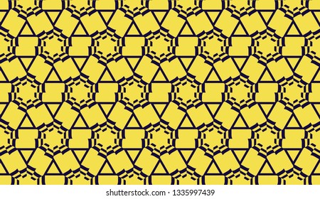 Elegant background with polygonal line. Triangular style. Vector illustration. COLOR 1 COLOR 2. Bright background for poster, banner, flyer. Yellow color.