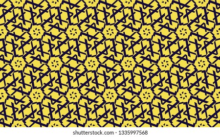 Elegant background with polygonal line. Triangular style. Vector illustration. COLOR 1 COLOR 2. Bright background for poster, banner, flyer. Yellow color.