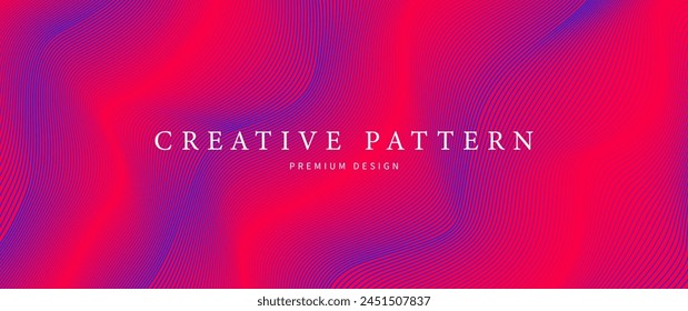 Elegant background with red and blue lines pattern. Premium creative abstract vector illustration for invitation, flyer, cover design, luxe invite, business banner, prestigious voucher.