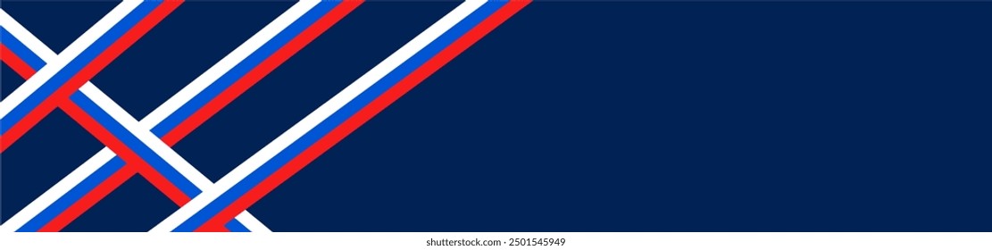 elegant background with russian flag lines