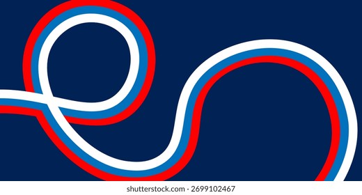 elegant background with russian flag lines