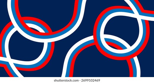 elegant background with russian flag lines