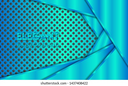 Elegant background with a shining blue texture. Vector 3d illustration