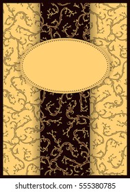 Elegant background with space for text.Vector illustration in vintage style.