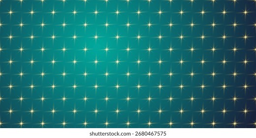 Fundo elegante com um gradiente azul-azulado e brilhante padrão de estrela dourada, criando um design visual luxuoso, moderno e festivo.