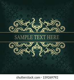 Elegant background with vintage ribbon. Luxury design. Stylish invitation             