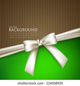 elegant background with white bow