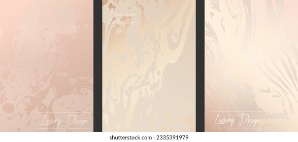 Elegant backgrounds design. A collection of luxurious templates for the design of postcards, invitations, packaging, greetings and creative ideas