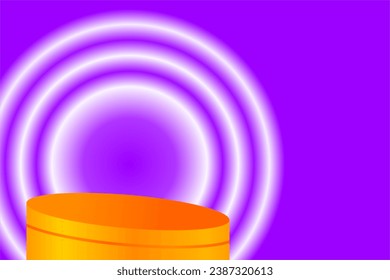 Elegant backgrounds and podiums for promotional events look classy