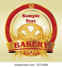 Elegant bakery label