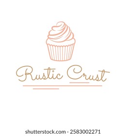 Elegant Bakery Logo – Minimalist Cup and Cupcake Icon. Vector Branding