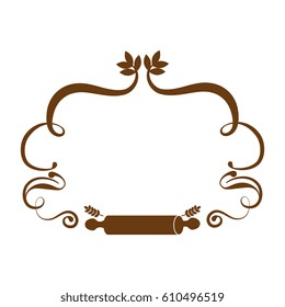 elegant bakery shop frame