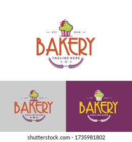 elegant bakery vector logo design