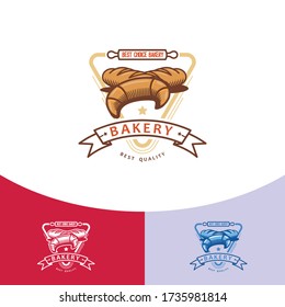 elegant bakery vector logo design