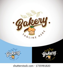 diseño elegante del logotipo vectorial de panadería