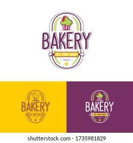 elegant bakery vector logo design