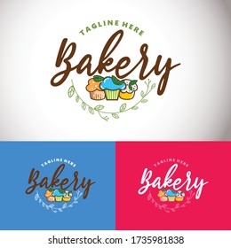 elegant bakery vector logo design