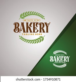 elegant bakery vector logo suitable for your industry