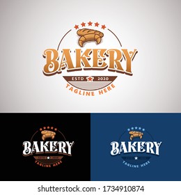 elegant bakery vector logo suitable for your industry