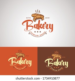 elegant bakery vector logo suitable for your industry