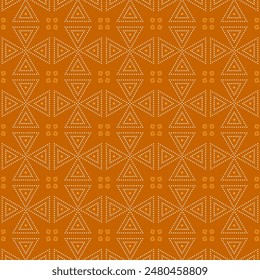 Elegant Bandhani Saree Pattern Design Vector