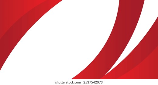 Elegant Banner Background Design In Red Color For Flyer, Business Presentation, Design Promotion, Cove