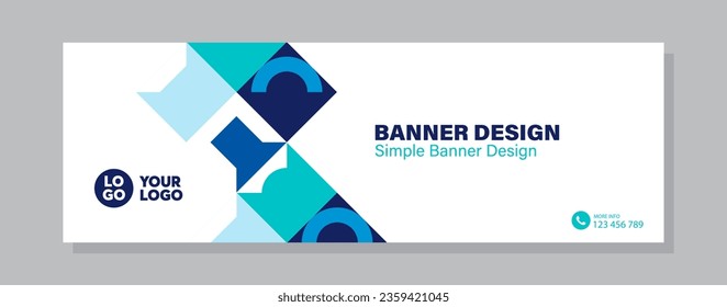 elegant banner design web template, Horizontal header web banner. Modern cute Blue cover header background for website design, Social Media Cover ads banner, flyer, invitation card