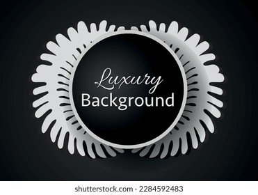 Elegant banner with intricate, parallel white lines on a dark background. Vector pattern, abstract geometric.