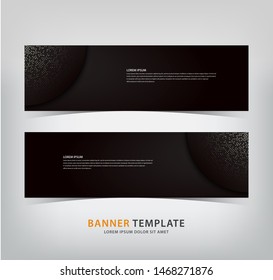 elegant banner with sparkling spots, vector illustrations